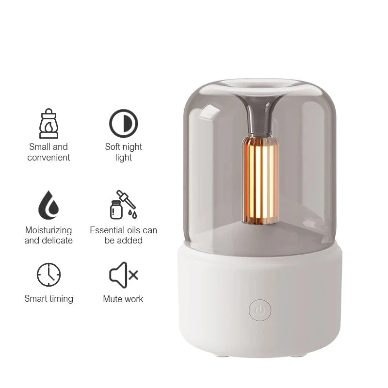 Mini USB Essential Oil Diffuser Ultrasonic Aroma Humidifier