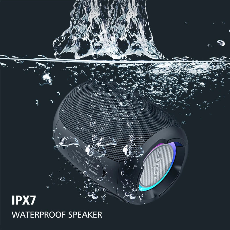 ZEALOT S53 Wireless Bluetooth Speaker 10 hours 10w super loud sound bluetooth speaker IPX6 waterproof for phone TF card USB