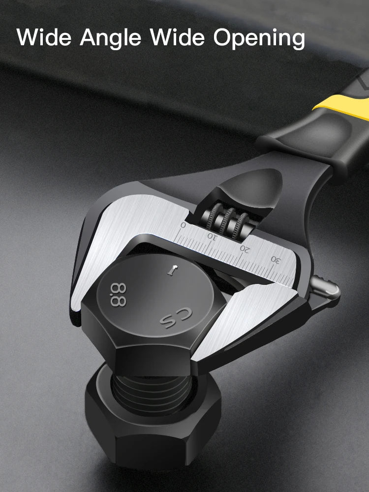 AIRAJ Adjustable Stainless Steel Wrench for Plumbing and Household Repair