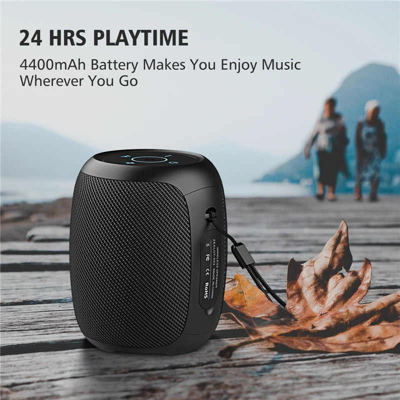 ZEALOT S53 Wireless Bluetooth Speaker 10 hours 10w super loud sound bluetooth speaker IPX6 waterproof for phone TF card USB