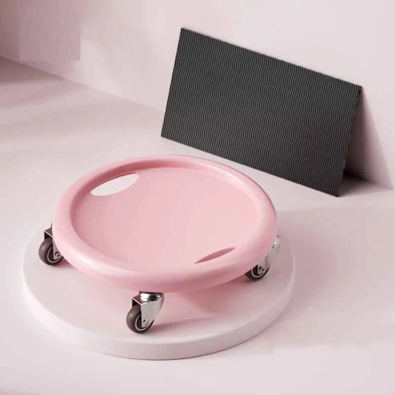 4-Wheel Abdominal Muscle Trainer Plate, Silent Sliding Fitness Equipment