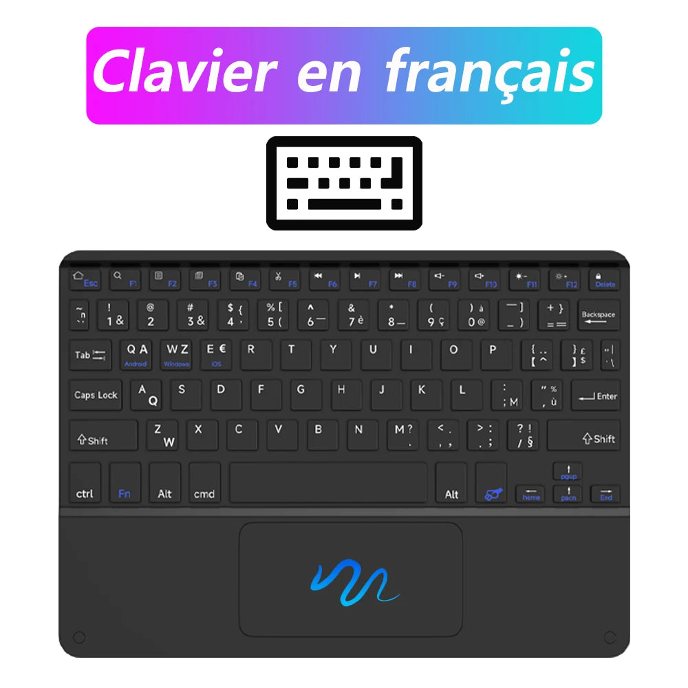 CASEPOKE Wireless Keyboard with Touchpad for iPad, Android, Windows