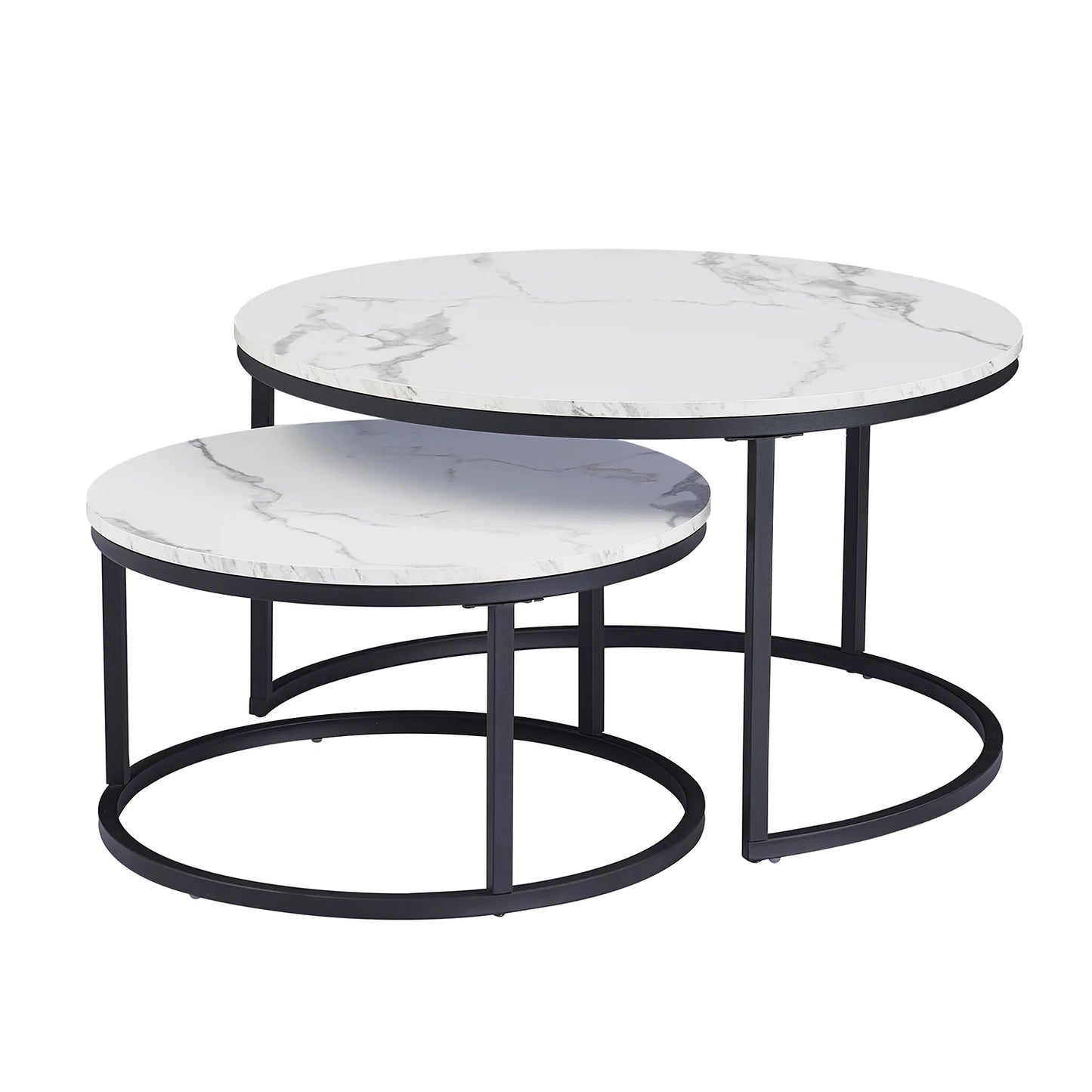 White Marble Round Tea Table
