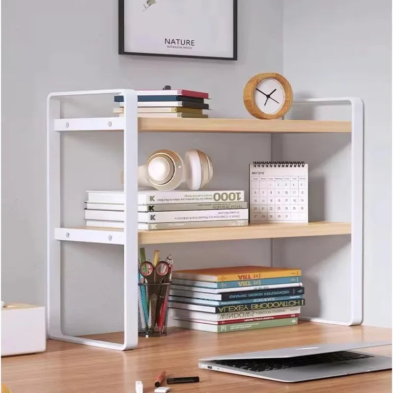 Wooden Desktop Shelf Storage Rack
