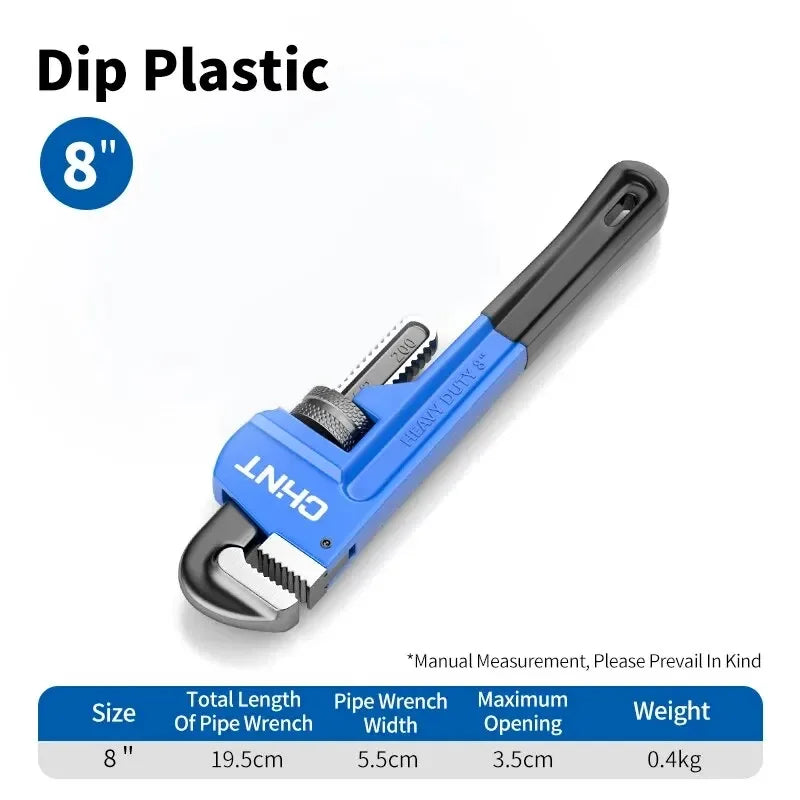 Heavy Duty Pipe Wrench Set, Adjustable Clamp Pliers for Plumbers