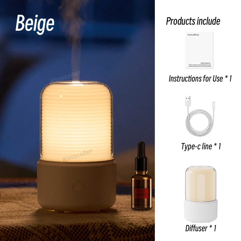 Mini USB Essential Oil Diffuser Ultrasonic Aroma Humidifier