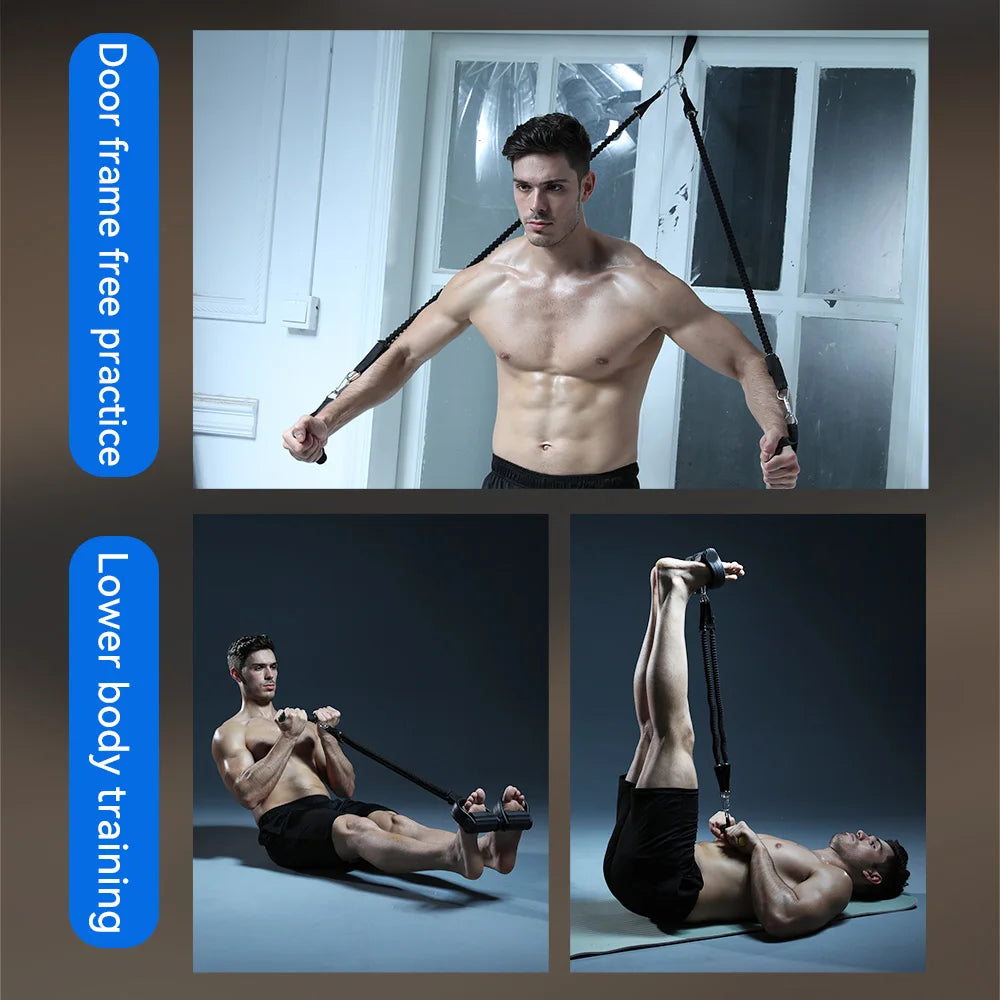 Pedal Tension Rope Abdominal Strengthening Elastic Band for Fitness