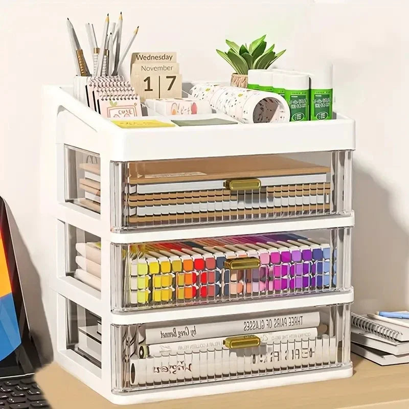 Transparent Plastic Drawer Organizer Box