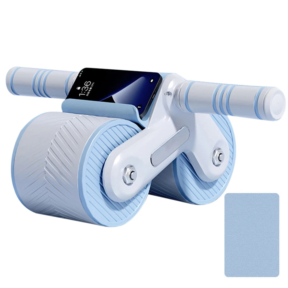 Abdominal Wheel Dual Design Rebound Anti-Slip Roller for Home Gym