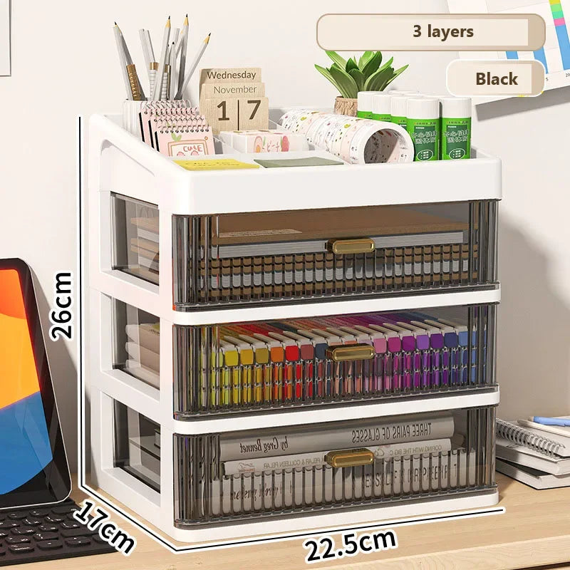 Transparent Plastic Drawer Organizer Box