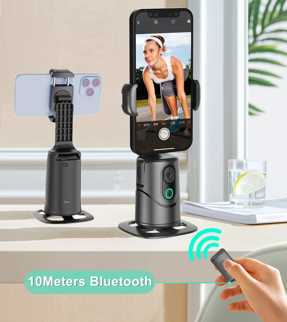 360° Rotation Smartphone Gimbal with Auto Face Tracking