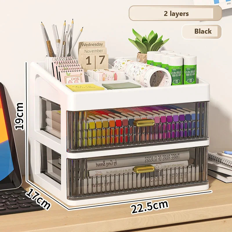 Transparent Plastic Drawer Organizer Box