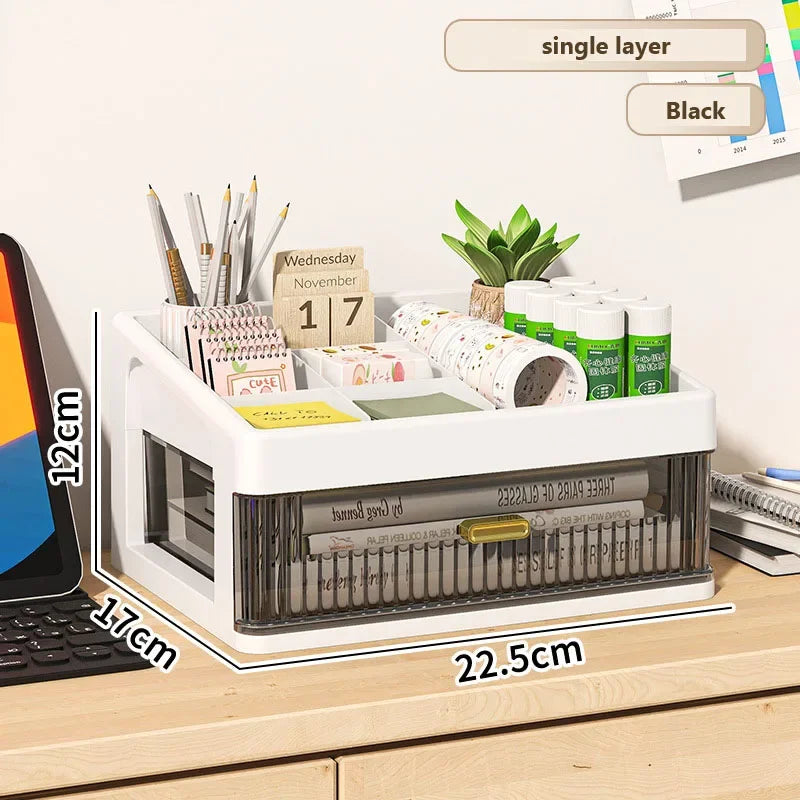 Transparent Plastic Drawer Organizer Box