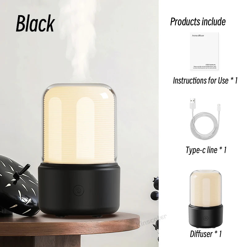 Mini USB Essential Oil Diffuser Ultrasonic Aroma Humidifier