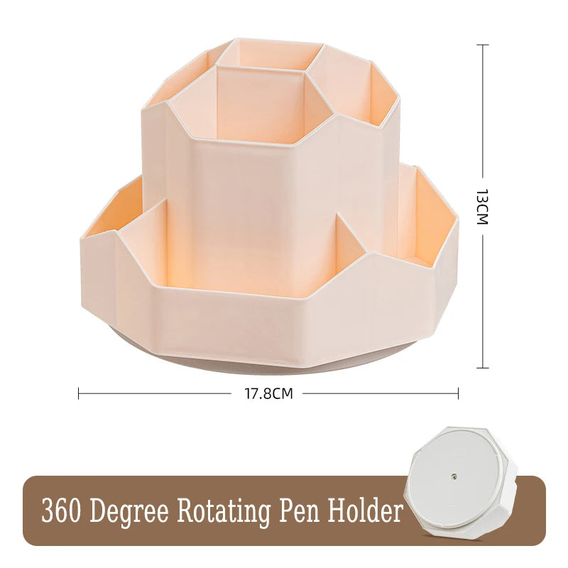 360° Rotatable Large Capacity Pen Holder