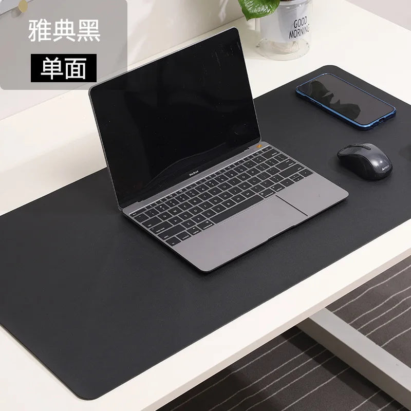 White Mousepad Large Gaming Desk Mat Waterproof Non-slip PU Suede