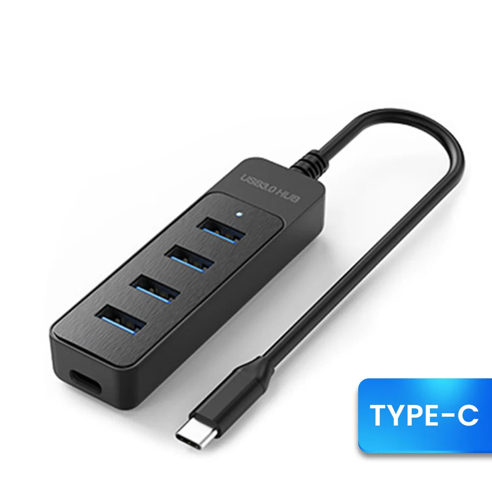 Elough 4 Ports USB Hub 3.0 High-Speed Expander for PC