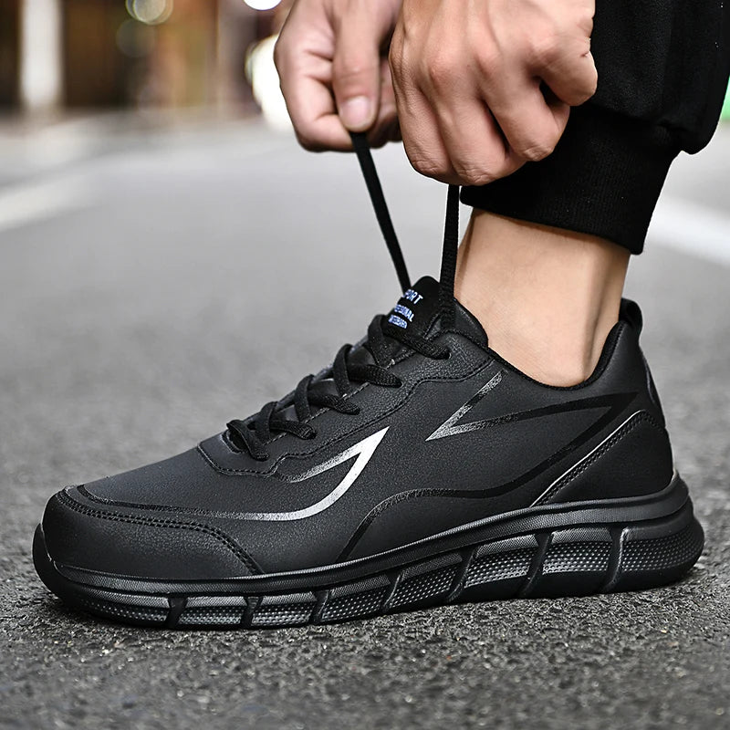 Men Sneakers 2024 New Casual Shoes Pu Waterproof Lightweight Walking Shoes Plus Size 48 Footwear Hombre Men Shoes