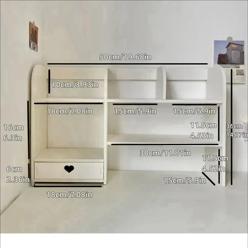 Double-Layer Desk Organizer Office Storage