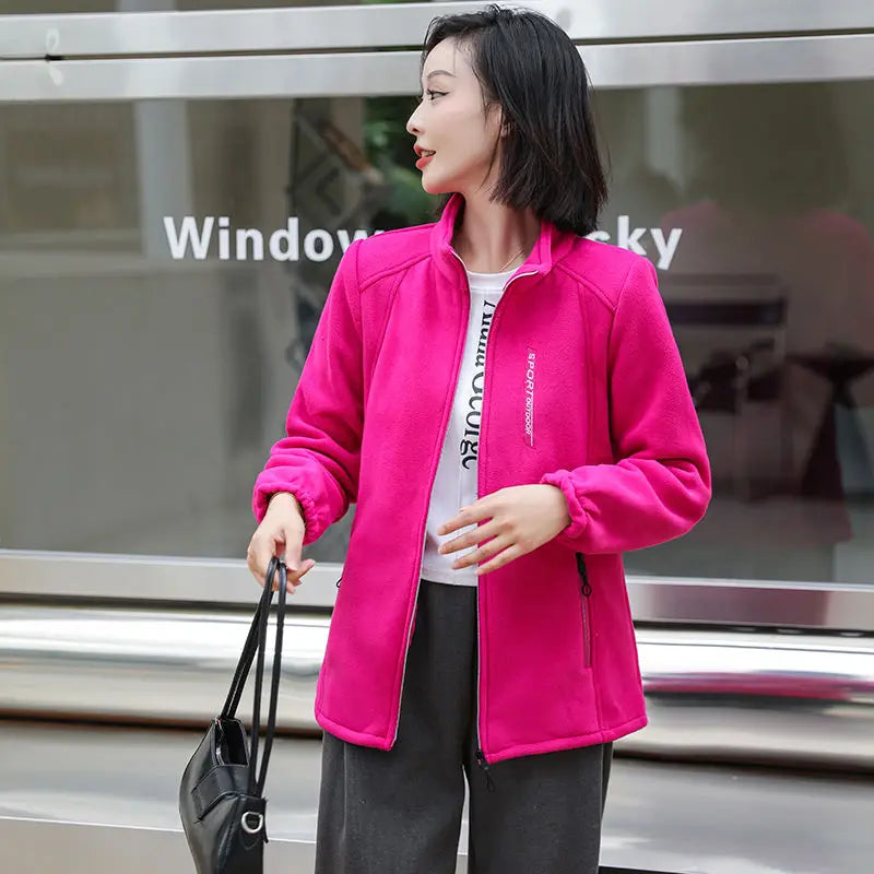Autumn Winter Warm Polar Fleece Jacket