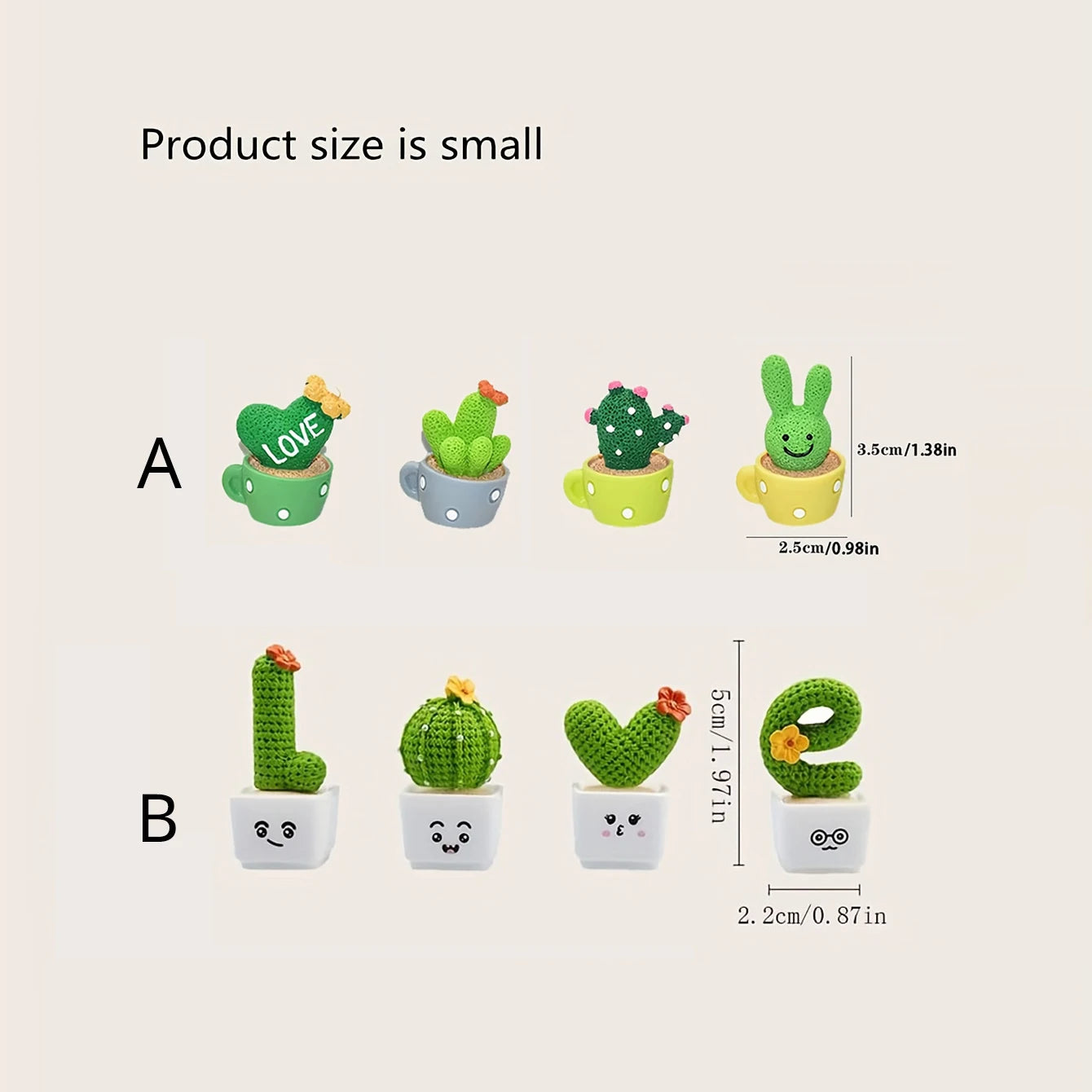Resin Succulent Cactus Mini Green Plants Crafts