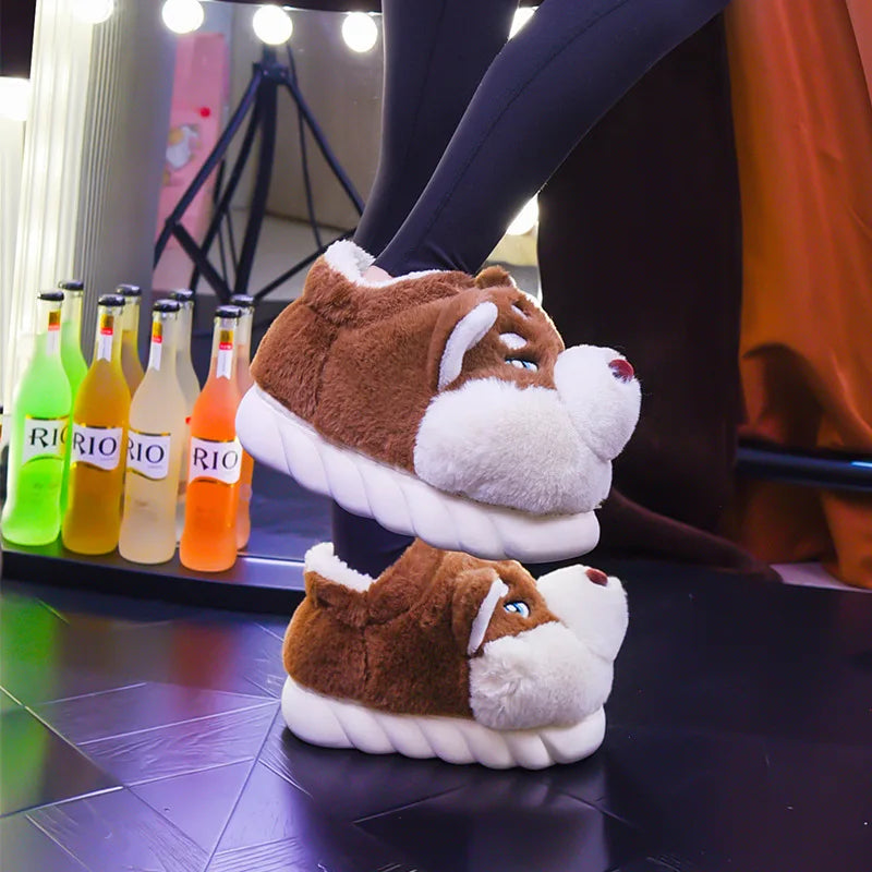 Women’s Cute Cartoon Dog Slippers