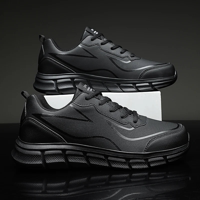 Men Sneakers 2024 New Casual Shoes Pu Waterproof Lightweight Walking Shoes Plus Size 48 Footwear Hombre Men Shoes