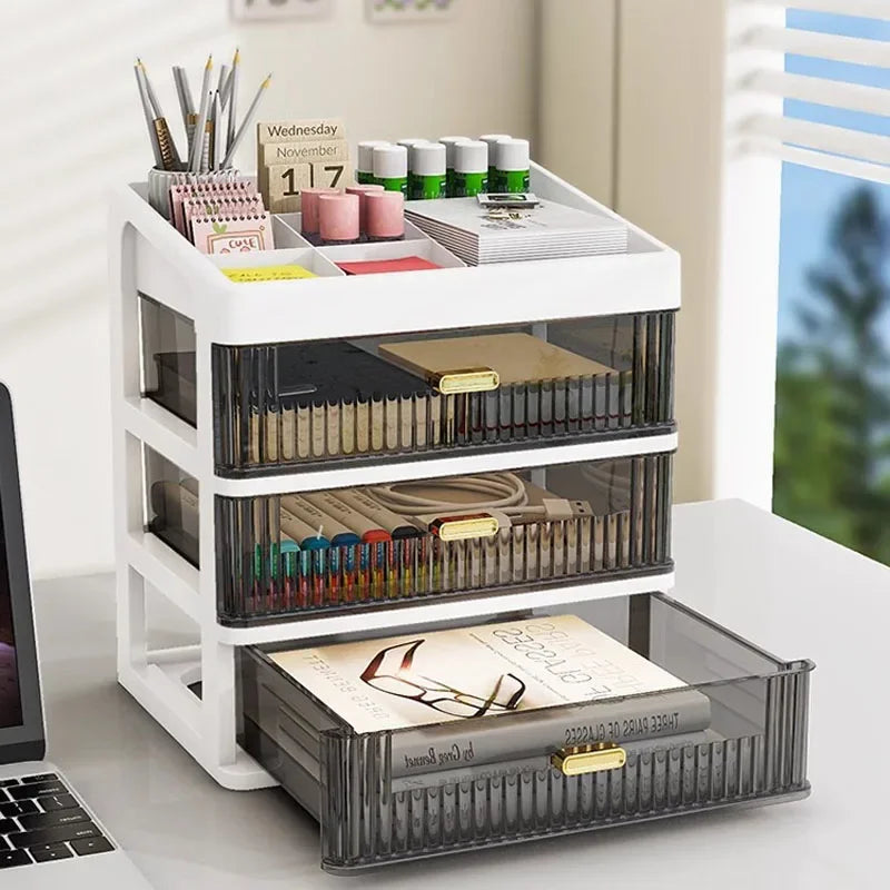 Transparent Plastic Drawer Organizer Box