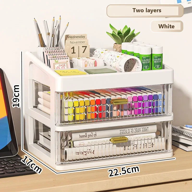Transparent Plastic Drawer Organizer Box