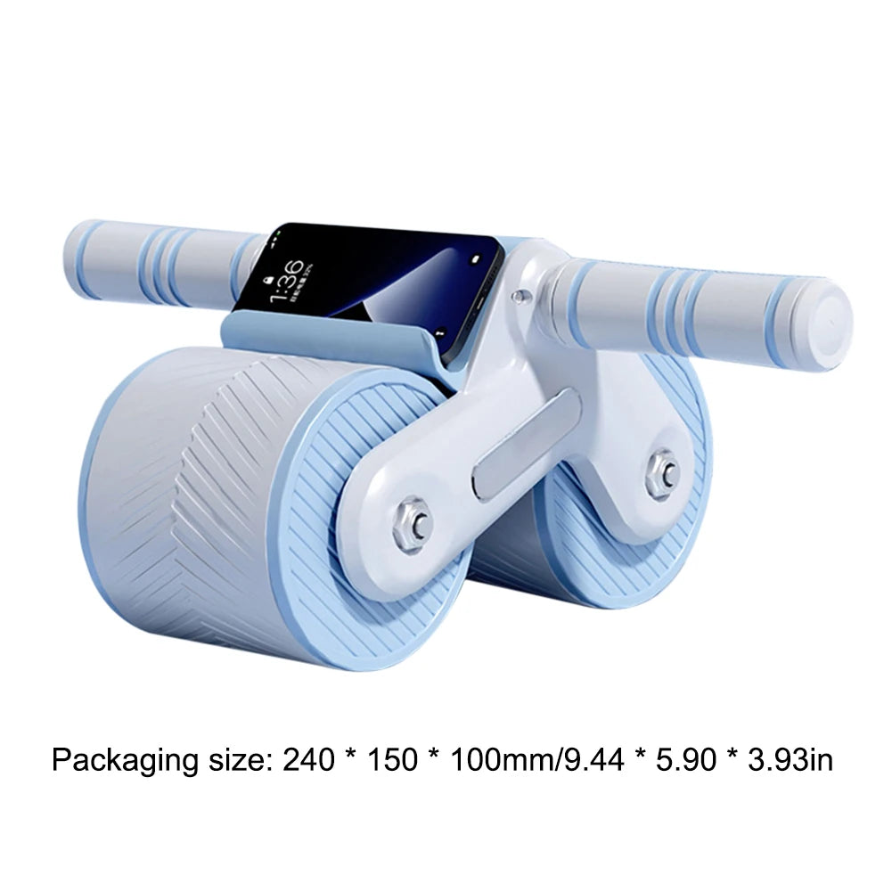 Abdominal Wheel Dual Design Rebound Anti-Slip Roller for Home Gym