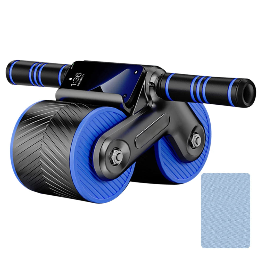 Abdominal Wheel Dual Design Rebound Anti-Slip Roller for Home Gym