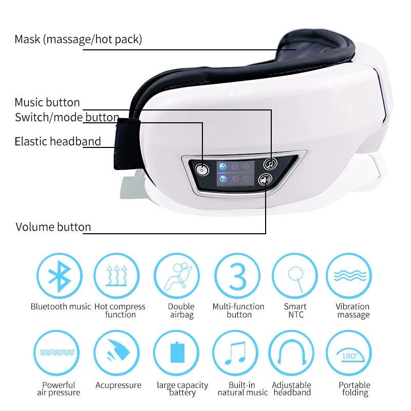 Bluetooth Eye Massager with Vibration