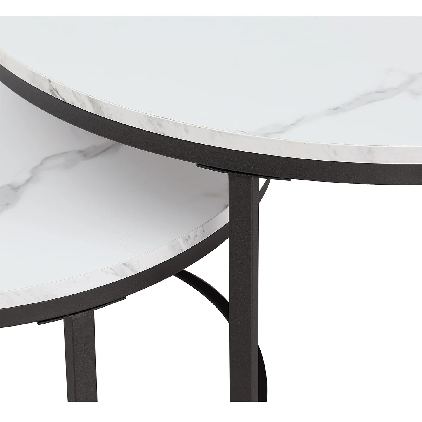 White Marble Round Tea Table