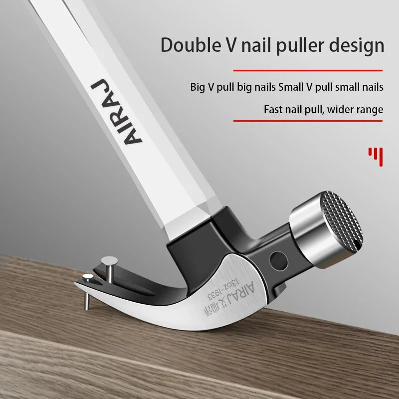 AIRAJ Claw Hammer Short/Long Handle, High Carbon Steel, Durable Tool
