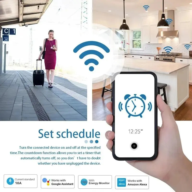 16A/20A Wifi Smart Plug with Power Monitoring