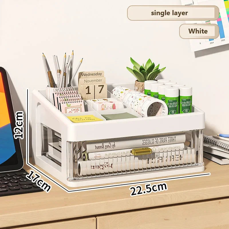 Transparent Plastic Drawer Organizer Box