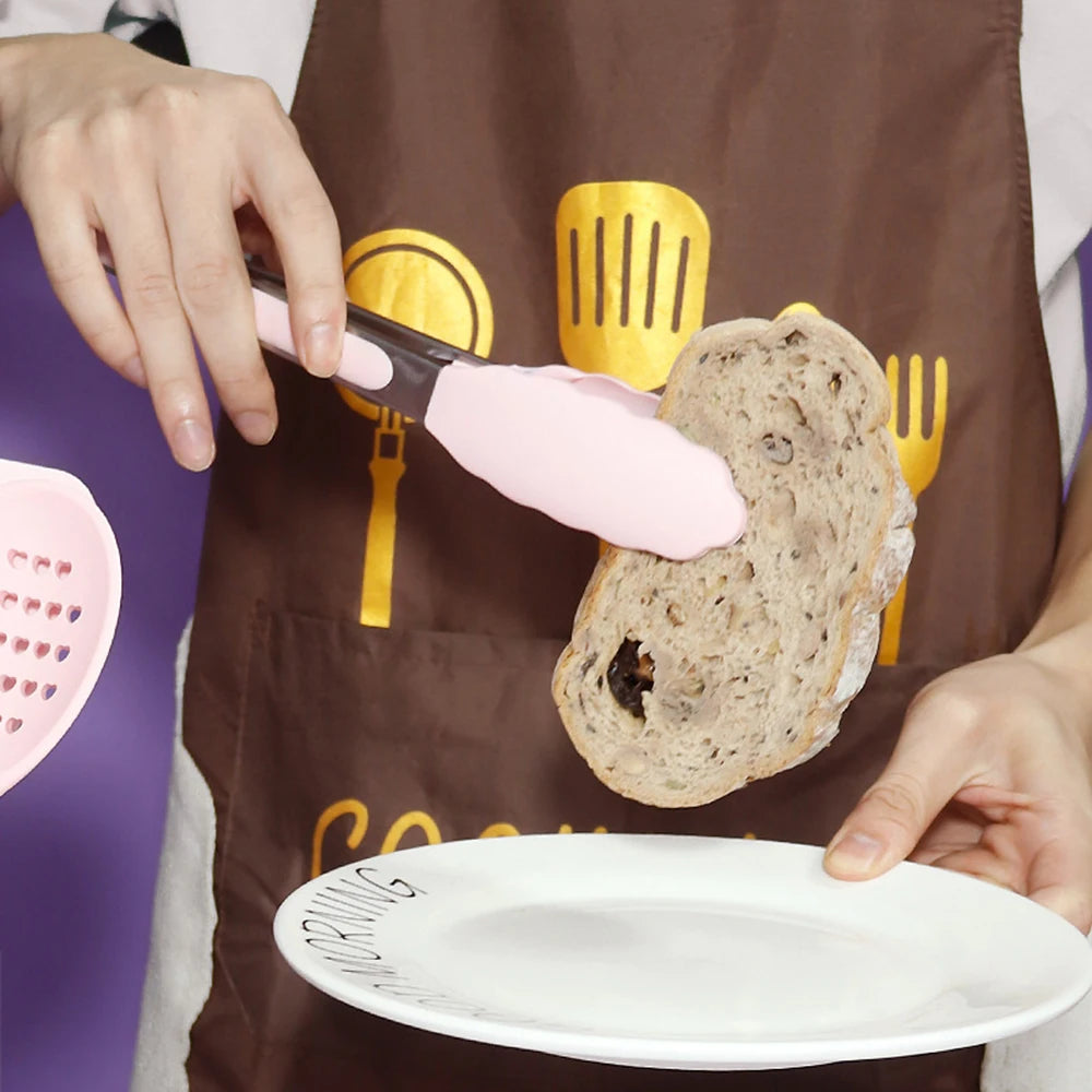 10-Piece Pink Silicone Cooking Utensil Set