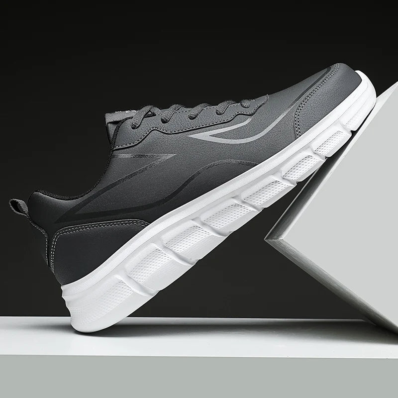 Men Sneakers 2024 New Casual Shoes Pu Waterproof Lightweight Walking Shoes Plus Size 48 Footwear Hombre Men Shoes