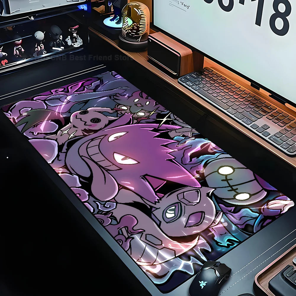 P-Pokemon Gengar Grande XXL Gaming Mousepad Desk Mat for PC