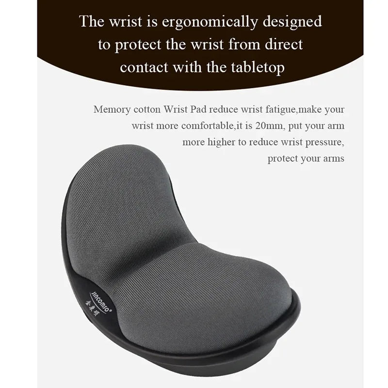 Anti-Skid Memory Foam Ergonomic Mouse Pad with Wrist Support