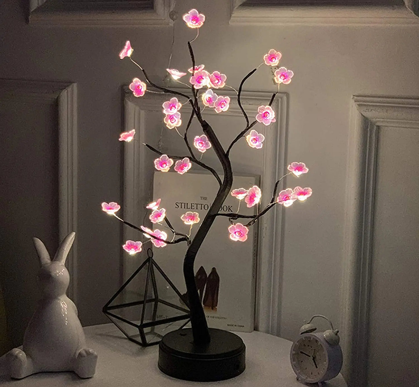 LED Bonsai Cherry Blossom Night Light
