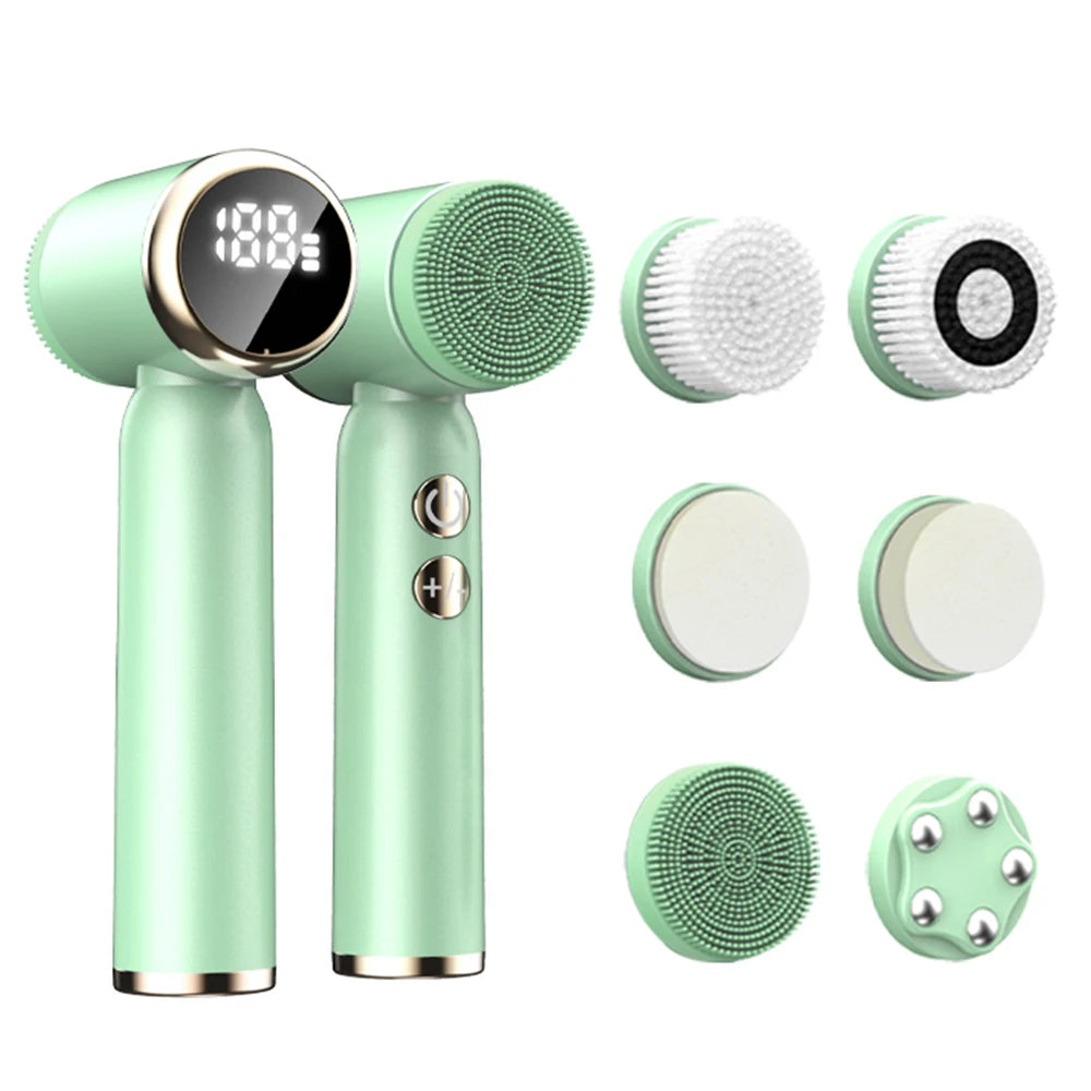 Silicone Facial Cleansing Brush Waterproof Acne Pore Cleanser Skin Rejuvenation