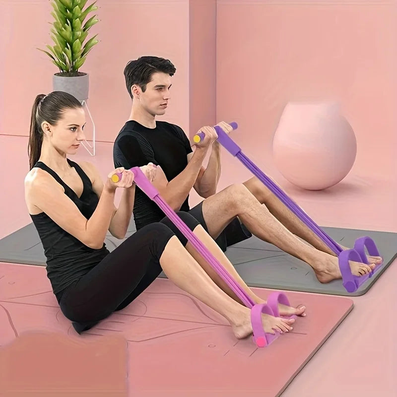 Pedal Pulling Sit-Up Assistant Tummy Slimming Exercise Equipment for Women