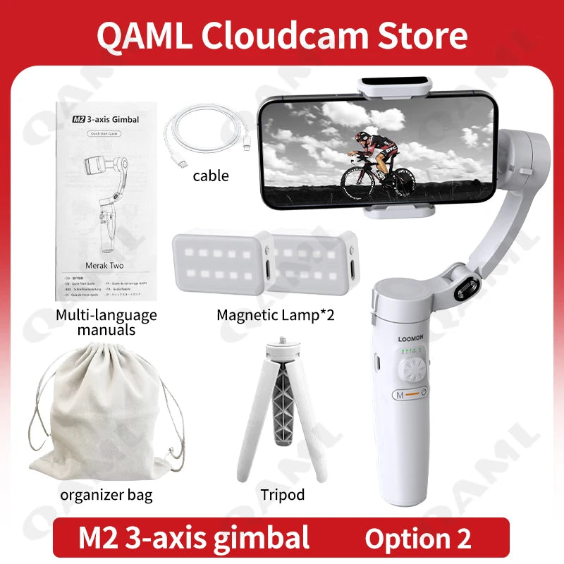 360° Rotation Gimbal Stabilizer Selfie Stick