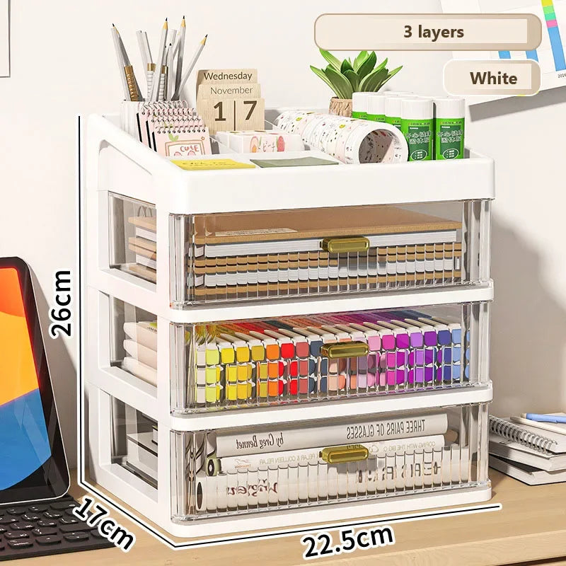 Transparent Plastic Drawer Organizer Box