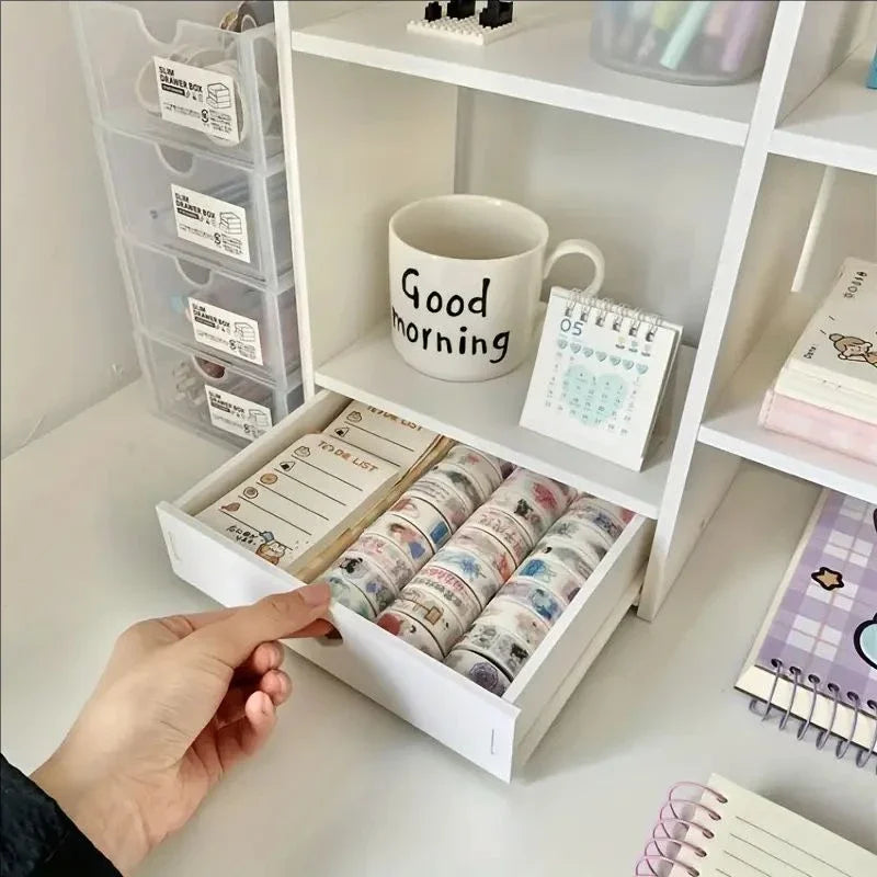 Double-Layer Desk Organizer Office Storage