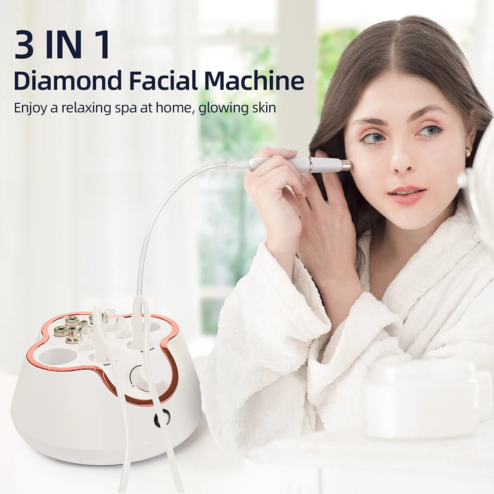 Professional Diamond Microdermabrasion Facial Peeling Machine for Home Skin Care