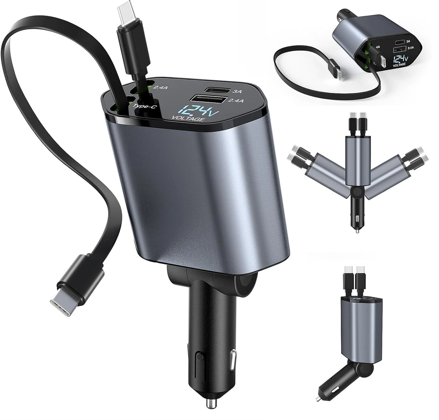 4-in-1 Fast Car Charger