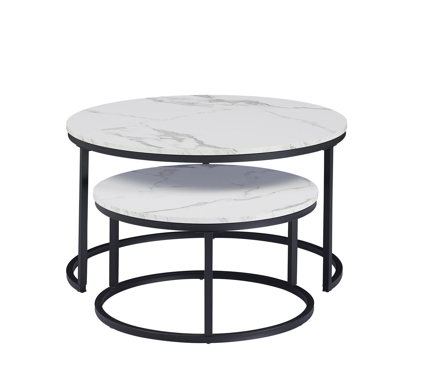 White Marble Round Tea Table