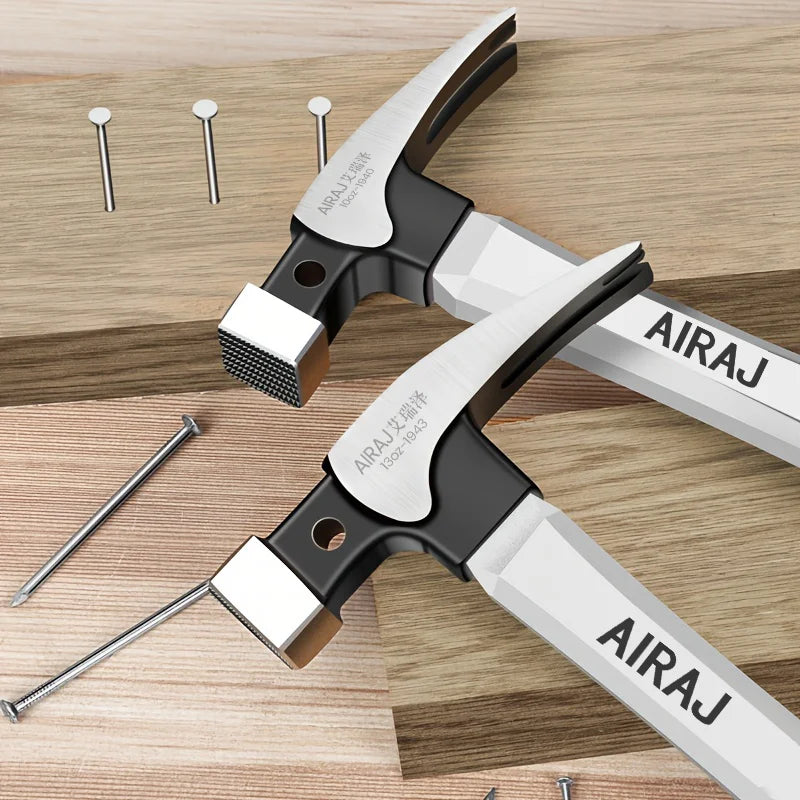 AIRAJ Claw Hammer Short/Long Handle, High Carbon Steel, Durable Tool